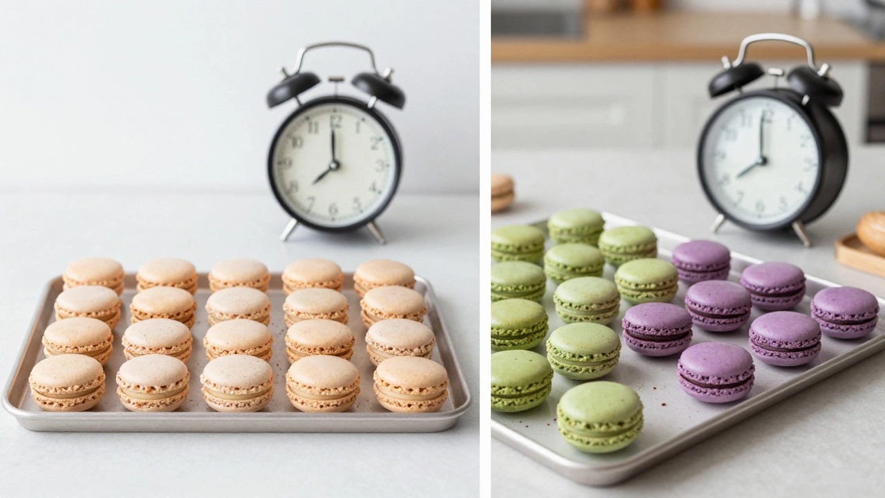 Comparison of store-bought vs homemade macarons