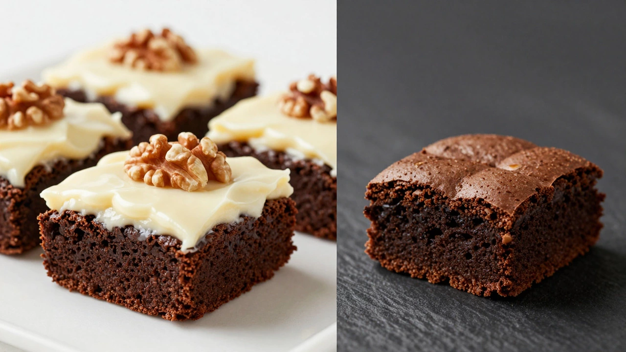 Comparison of fresh brownies versus stale ones with ingredients